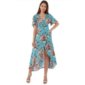 Blue Floral Summer Dress